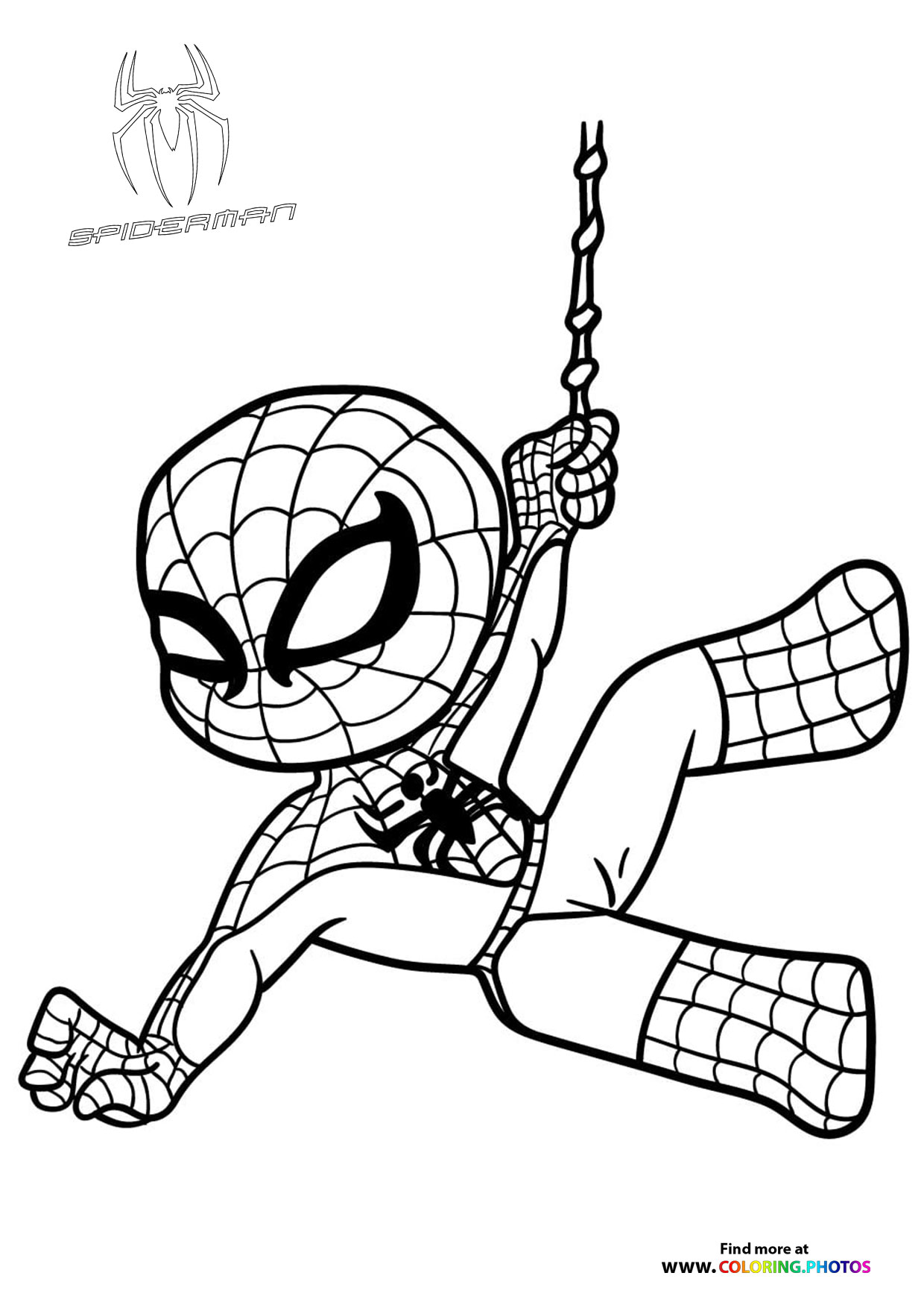 170+ Spider Coloring Pages Free Printable 48