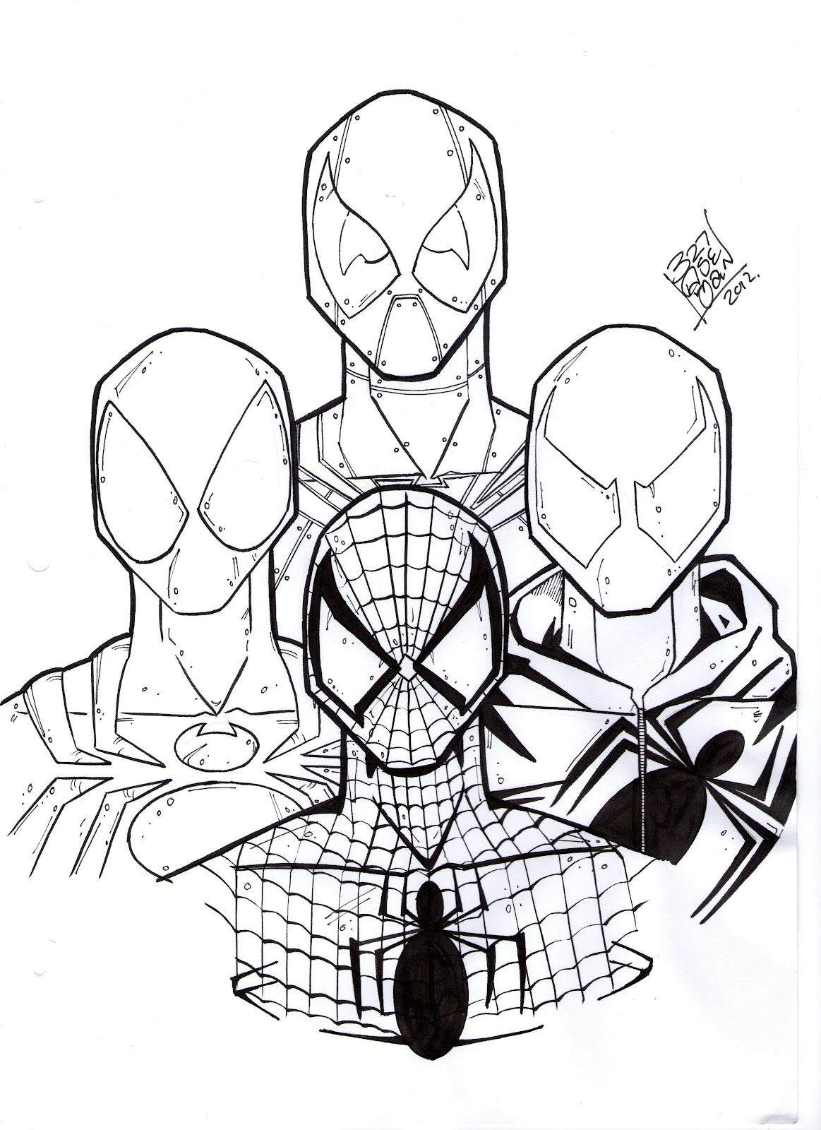 170+ Spider Coloring Pages Free Printable 69