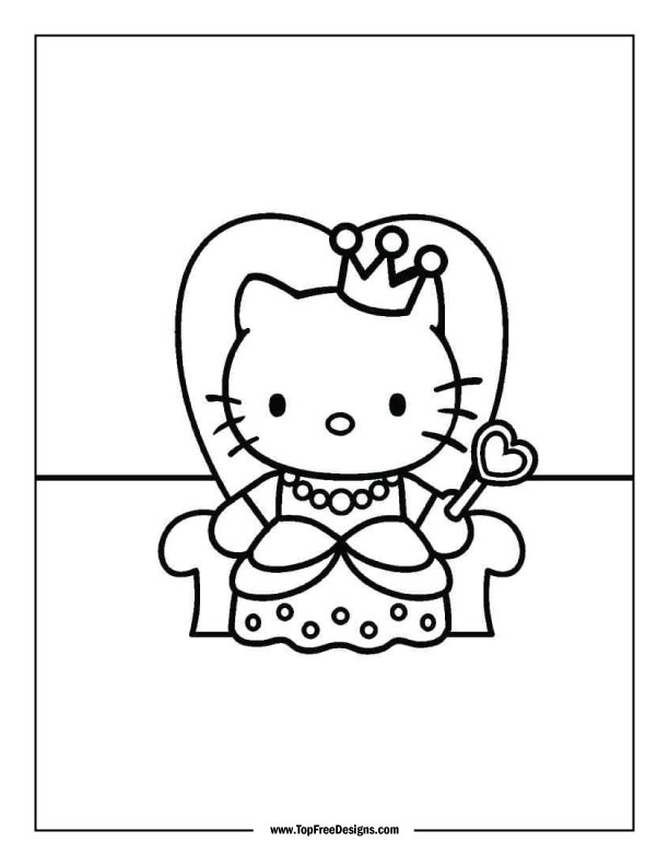 200+ Kitty Coloring Pages: Purr-fectly Adorable Fun 126