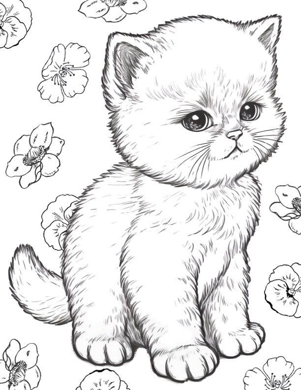 200+ Kitty Coloring Pages: Purr-fectly Adorable Fun 128