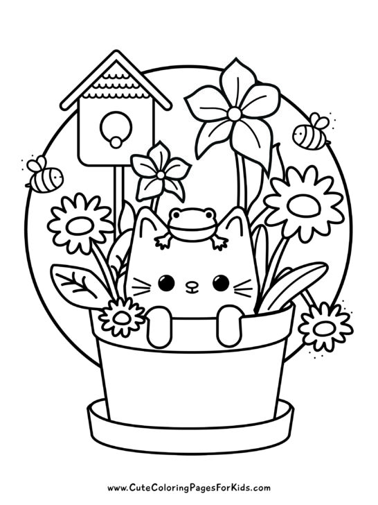 200+ Kitty Coloring Pages: Purr-fectly Adorable Fun 153