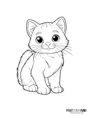 200+ Kitty Coloring Pages: Purr-fectly Adorable Fun 184