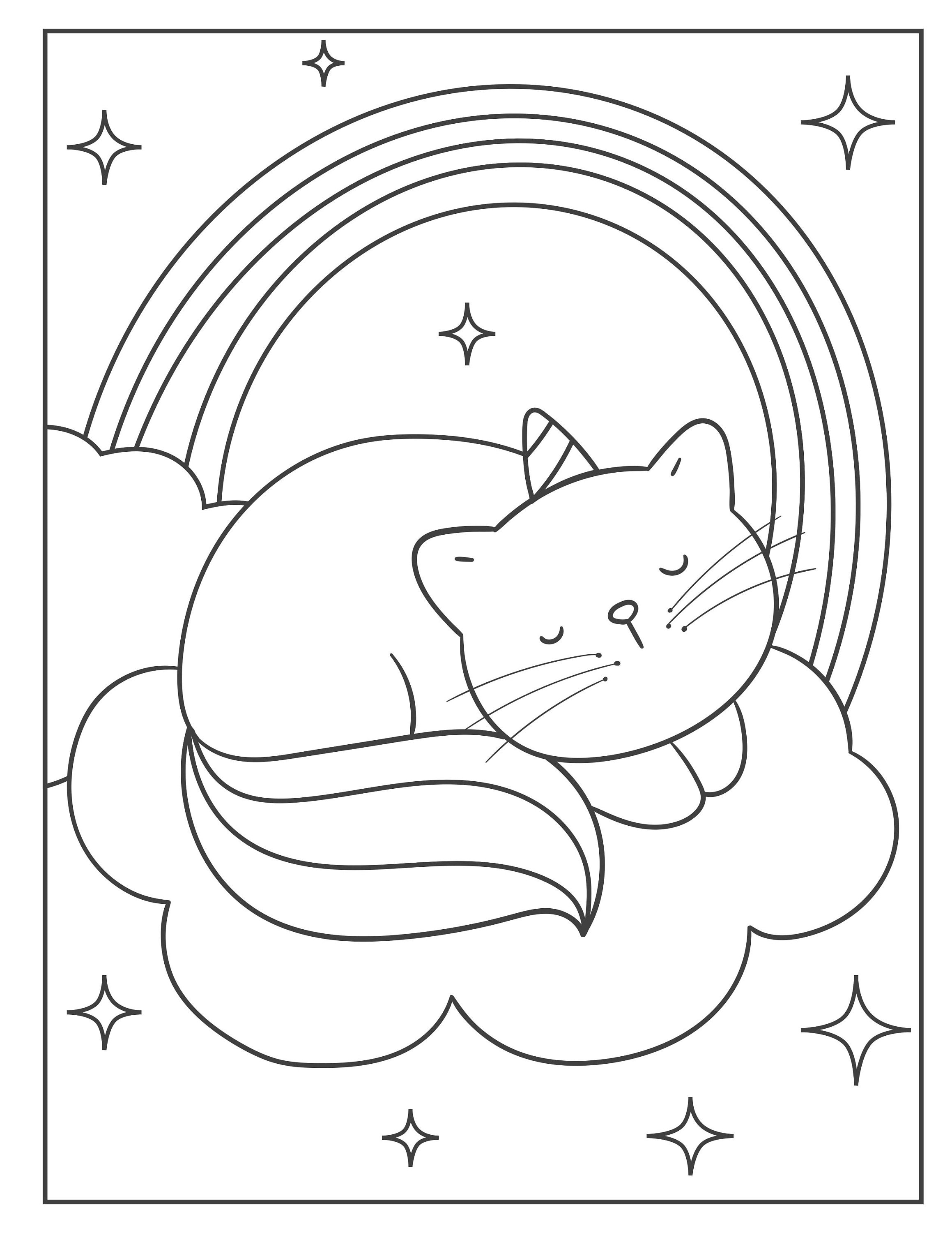 200+ Kitty Coloring Pages: Purr-fectly Adorable Fun 3