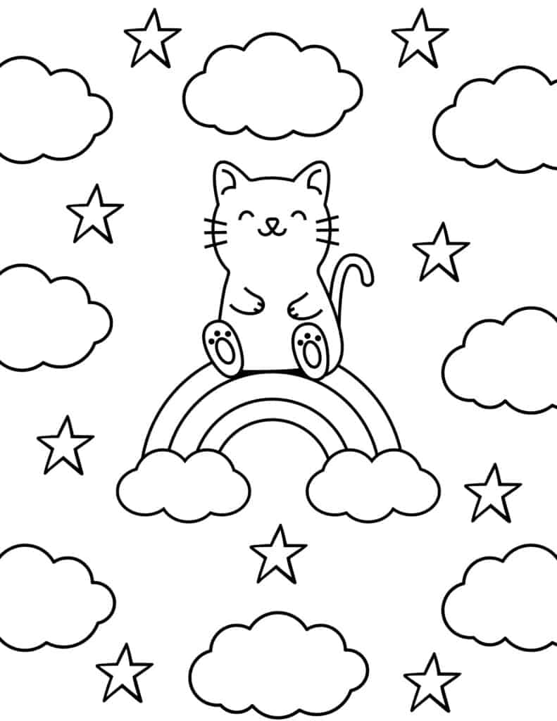 200+ Kitty Coloring Pages: Purr-fectly Adorable Fun 45