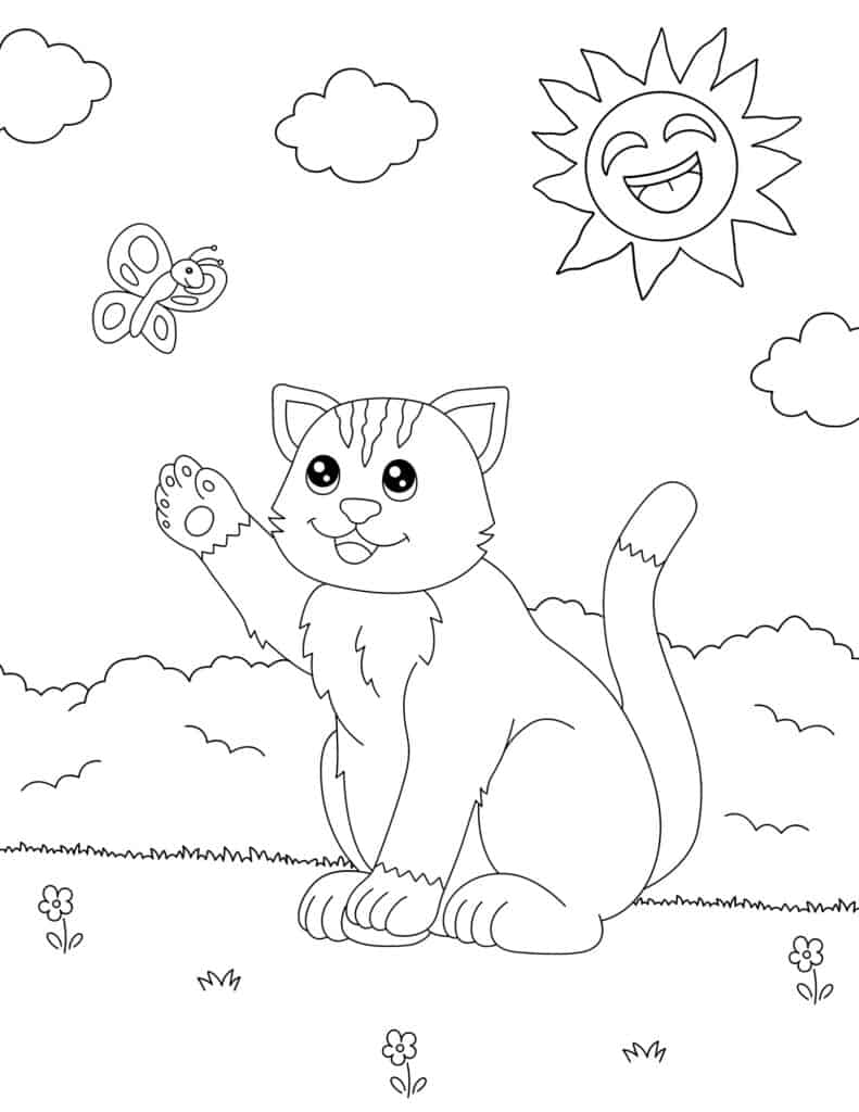 200+ Kitty Coloring Pages: Purr-fectly Adorable Fun 48