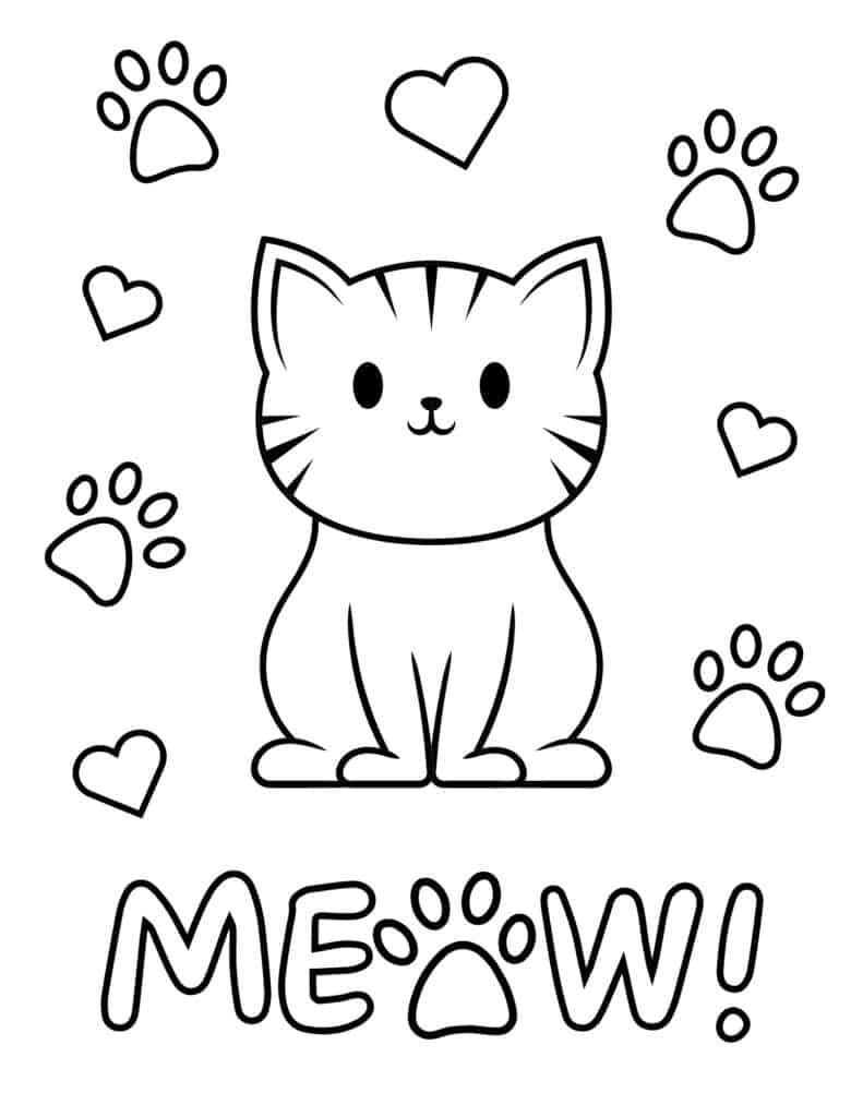 200+ Kitty Coloring Pages: Purr-fectly Adorable Fun 52