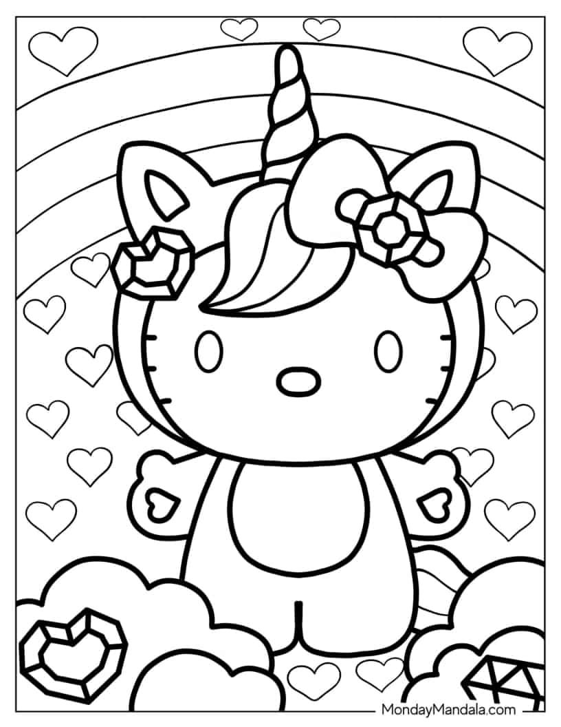 200+ Kitty Coloring Pages: Purr-fectly Adorable Fun 84