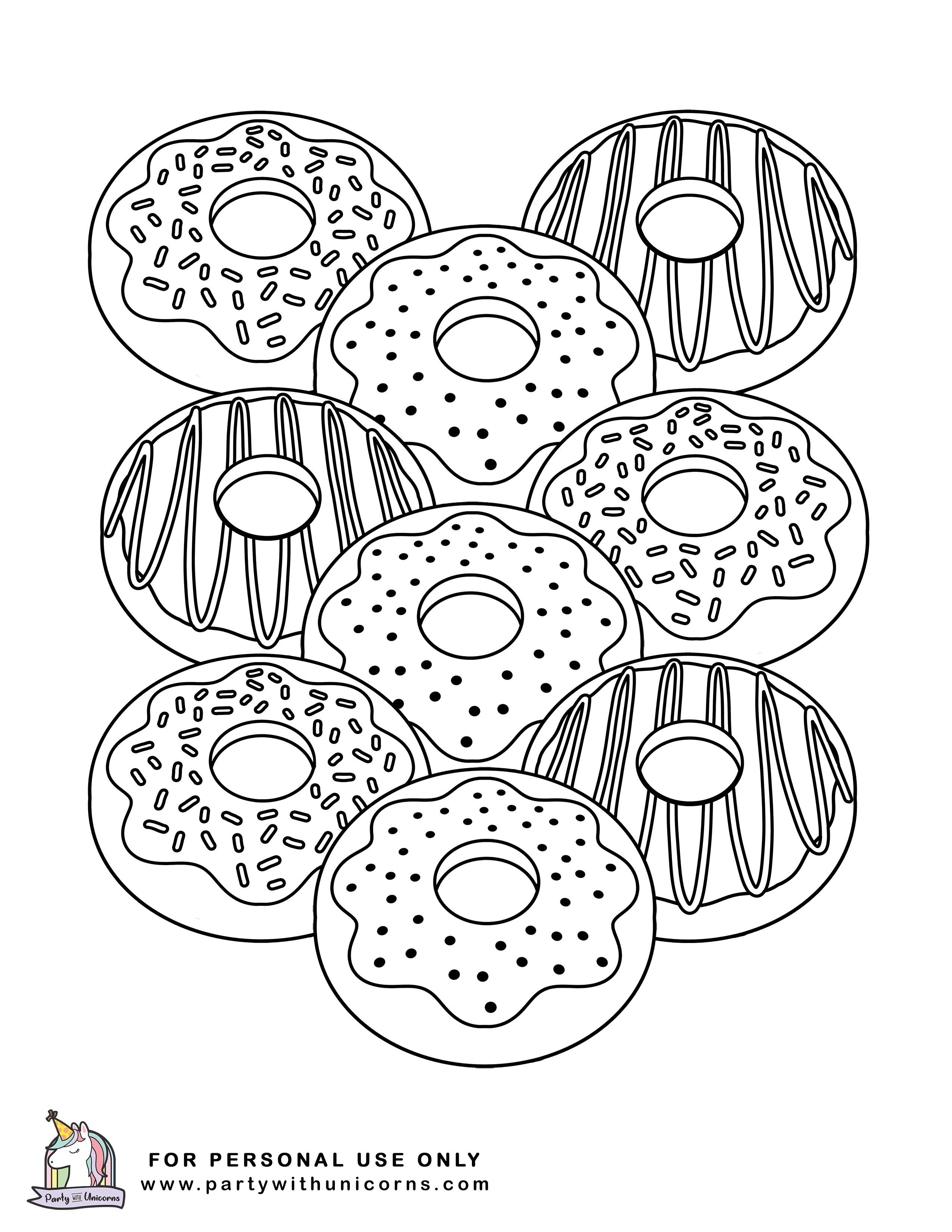 80+ Donut Coloring Pages: Sweet and Fun Designs 1