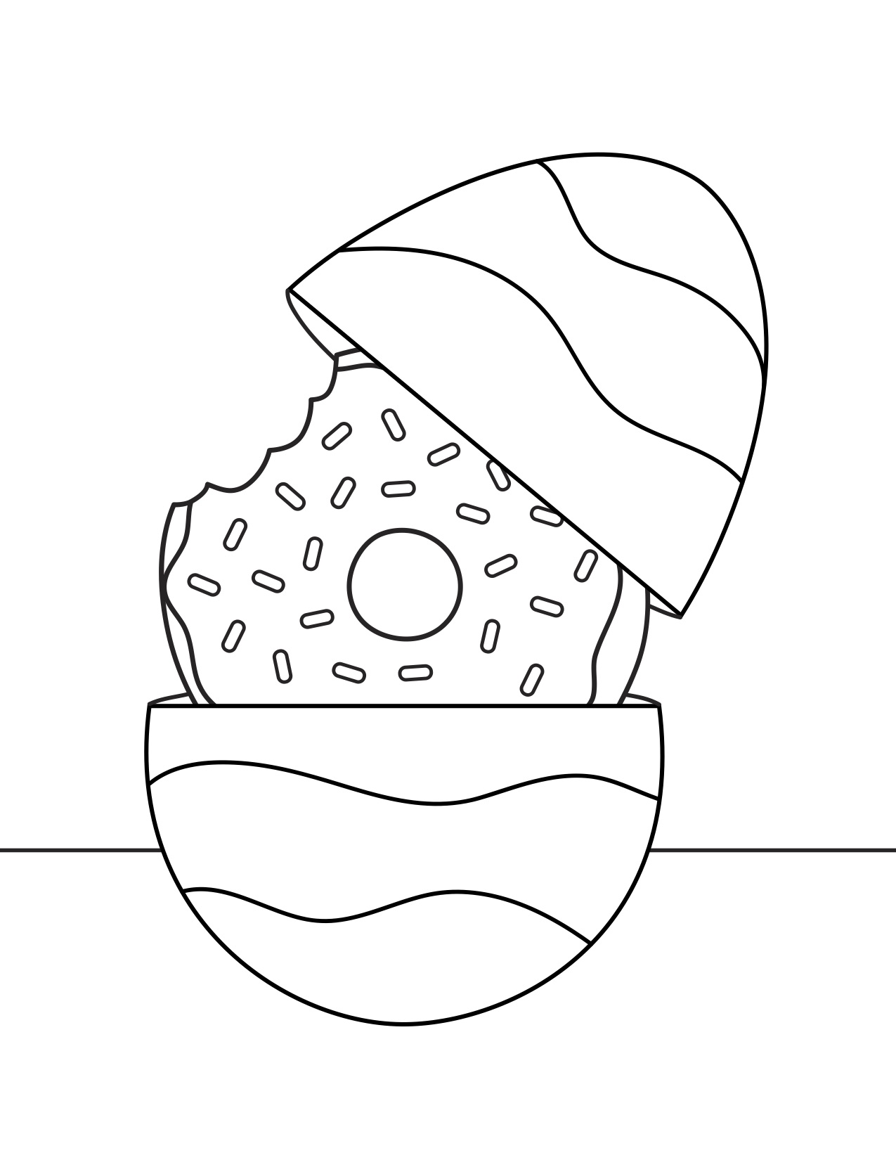 80+ Donut Coloring Pages: Sweet and Fun Designs 15