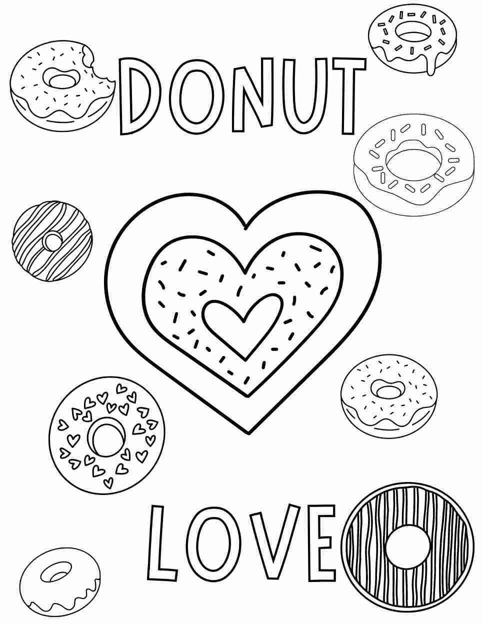 80+ Donut Coloring Pages: Sweet and Fun Designs 21