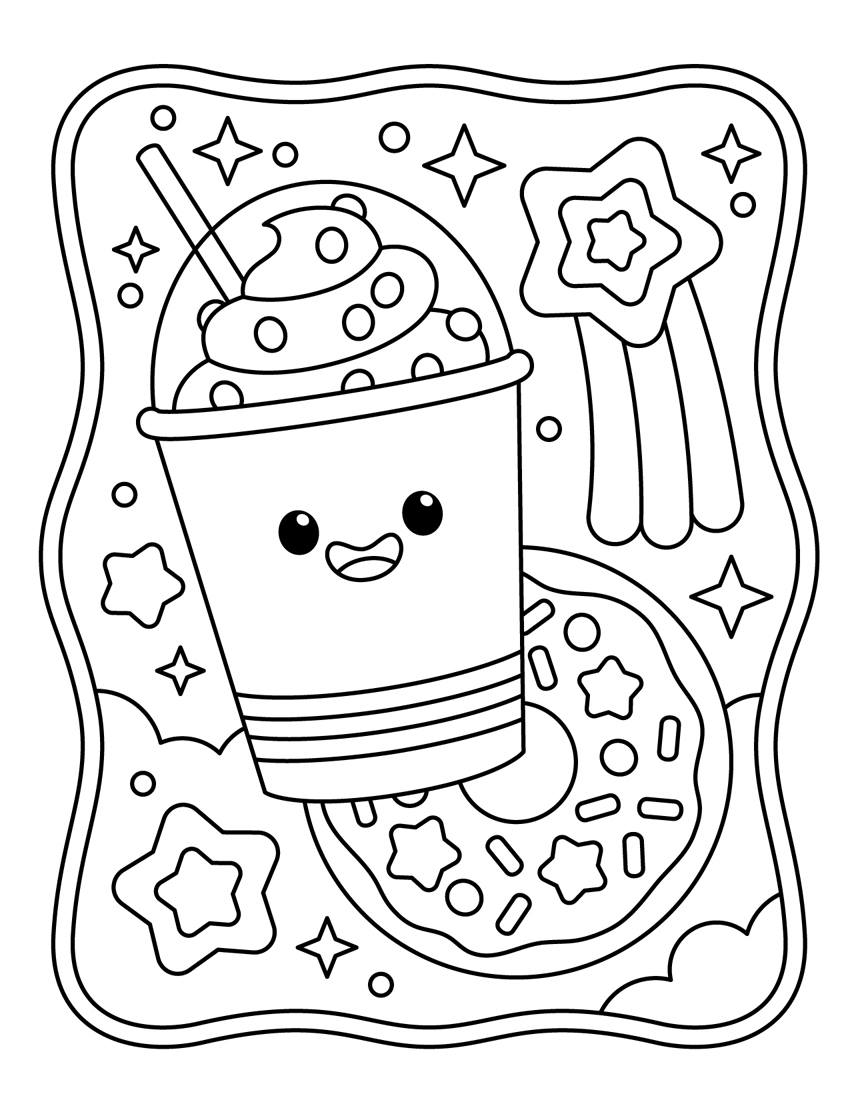 80+ Donut Coloring Pages: Sweet and Fun Designs 23