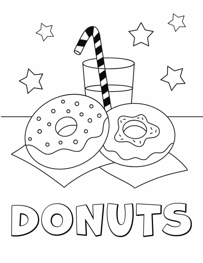 80+ Donut Coloring Pages: Sweet and Fun Designs 29