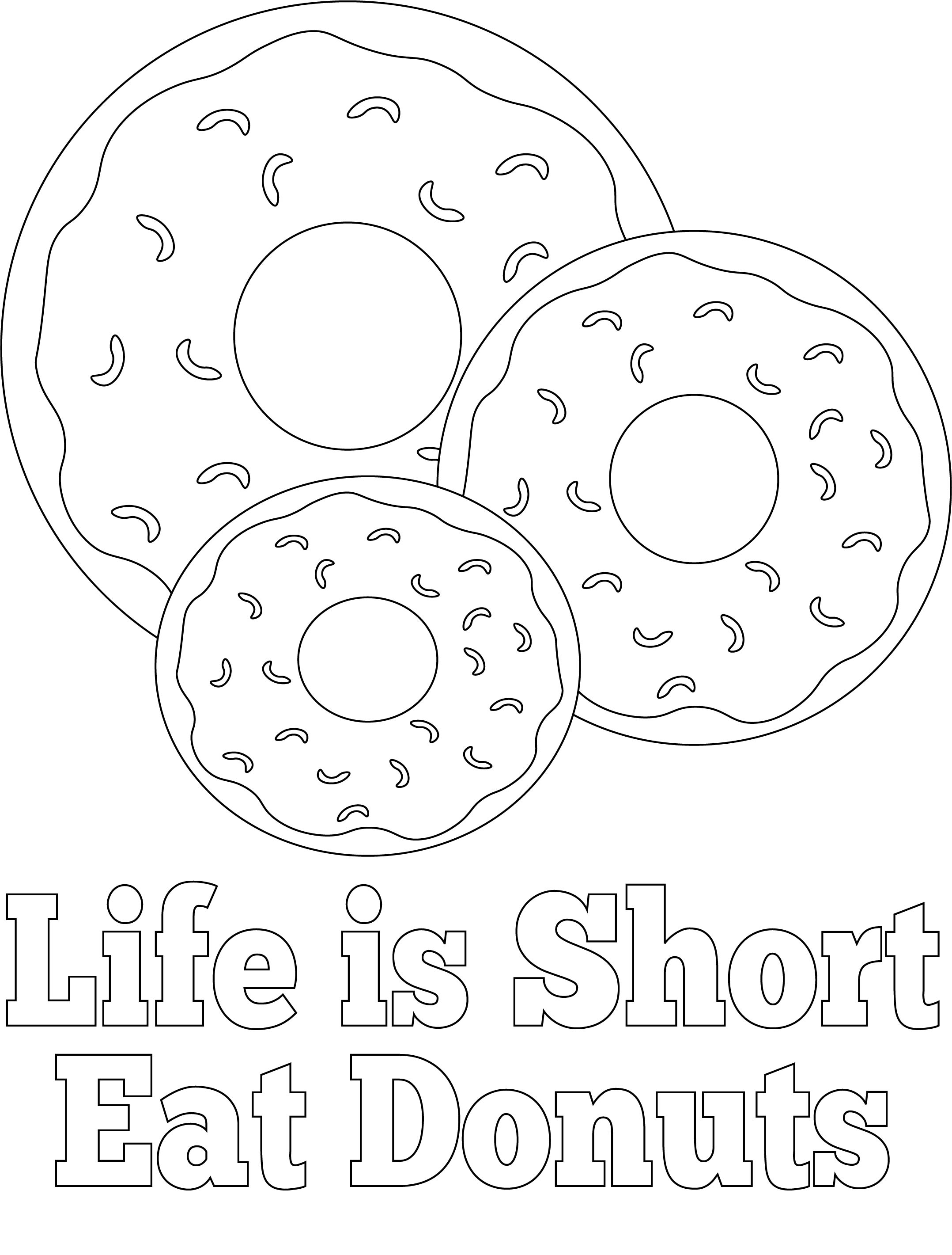 80+ Donut Coloring Pages: Sweet and Fun Designs 3