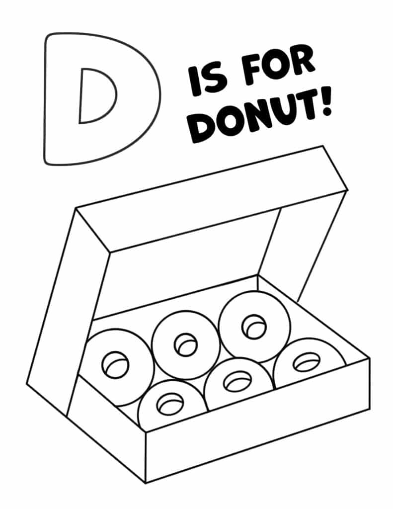 80+ Donut Coloring Pages: Sweet and Fun Designs 34