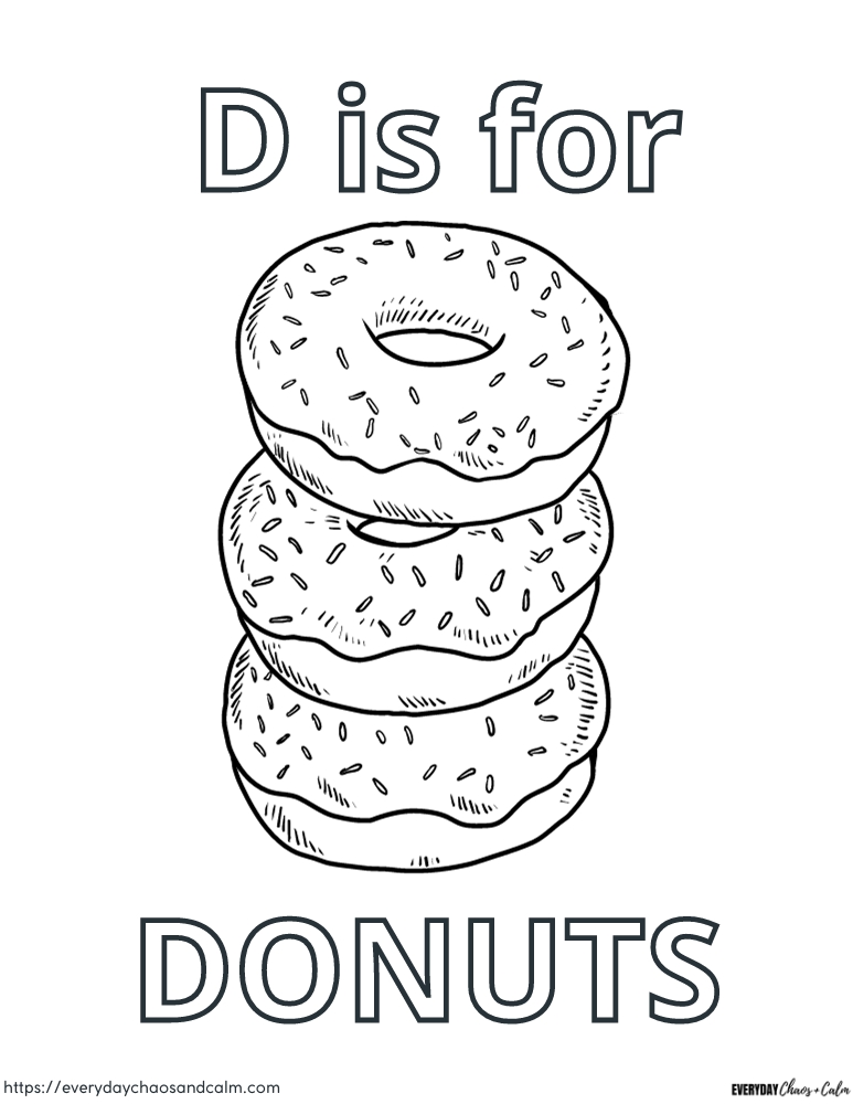 80+ Donut Coloring Pages: Sweet and Fun Designs 37