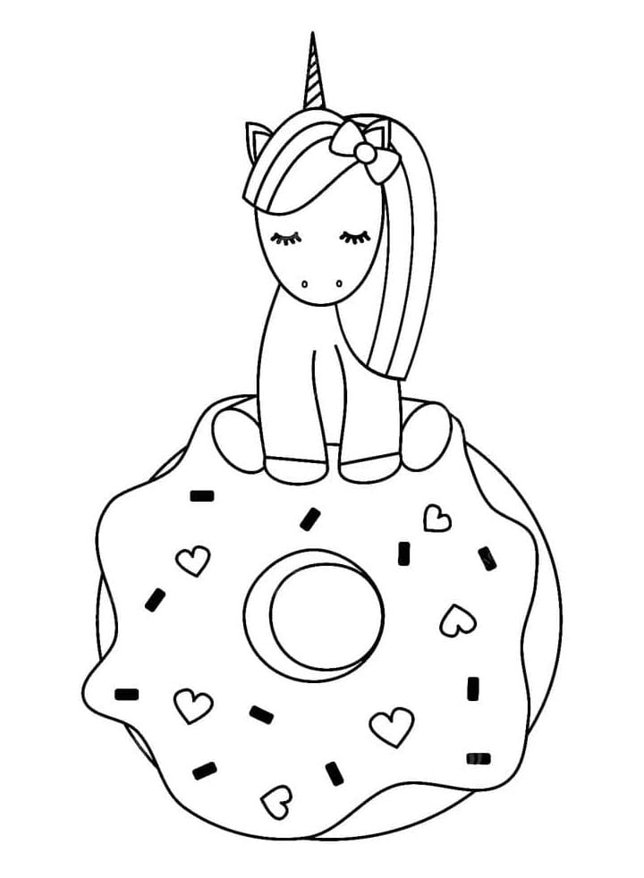 80+ Donut Coloring Pages: Sweet and Fun Designs 40