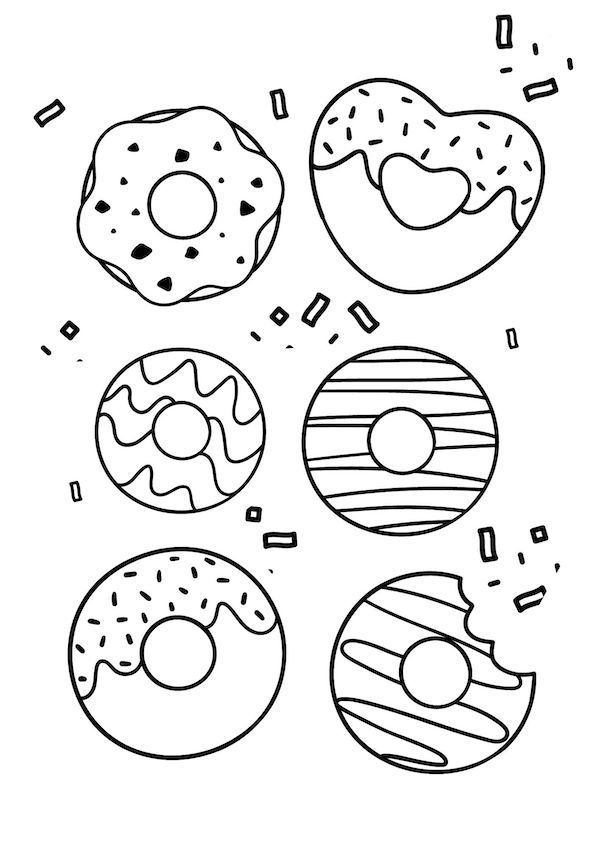 80+ Donut Coloring Pages: Sweet and Fun Designs 45