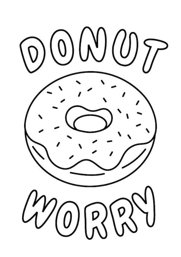 80+ Donut Coloring Pages: Sweet and Fun Designs 46