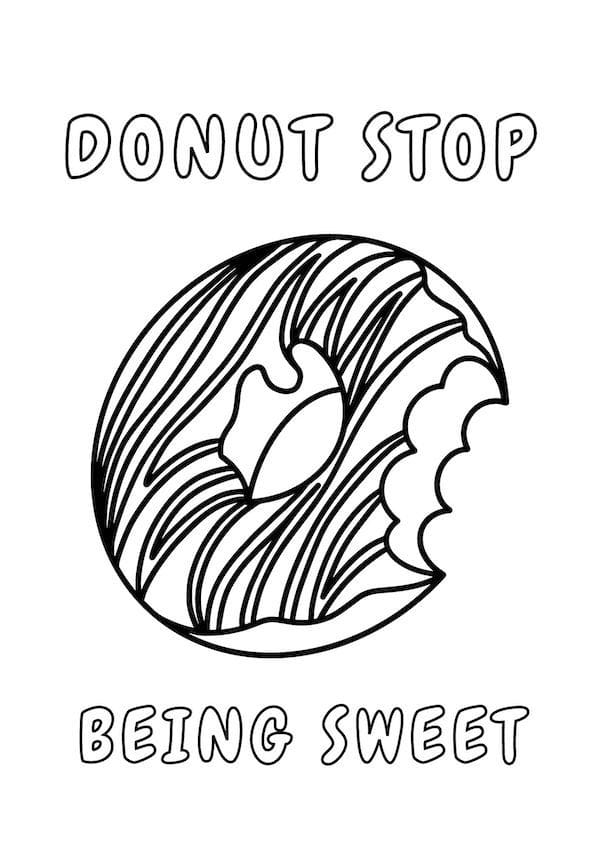 80+ Donut Coloring Pages: Sweet and Fun Designs 47