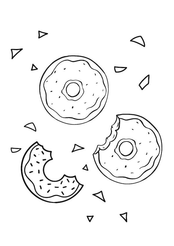 80+ Donut Coloring Pages: Sweet and Fun Designs 48