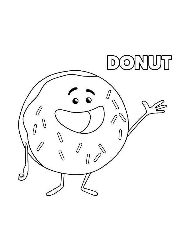 80+ Donut Coloring Pages: Sweet and Fun Designs 52