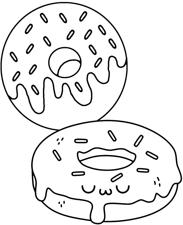 80+ Donut Coloring Pages: Sweet and Fun Designs 53