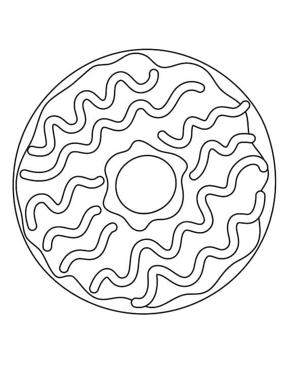 80+ Donut Coloring Pages: Sweet and Fun Designs 55