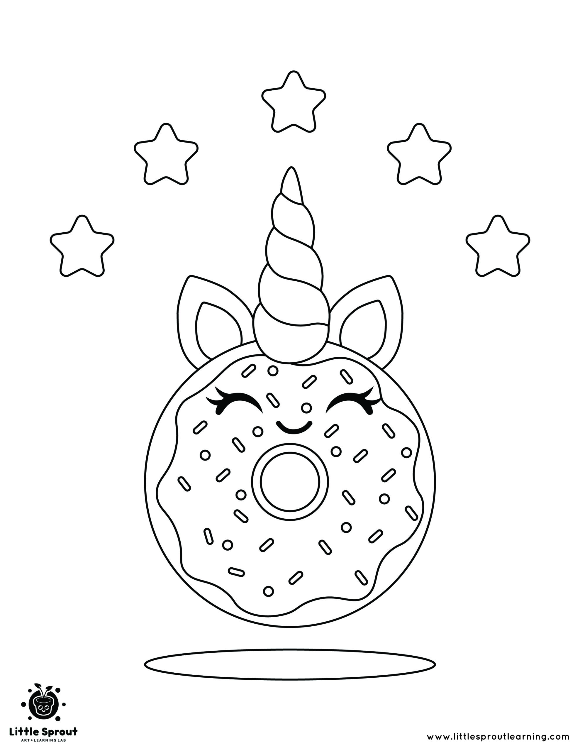 80+ Donut Coloring Pages: Sweet and Fun Designs 6