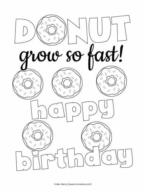 80+ Donut Coloring Pages: Sweet and Fun Designs 60