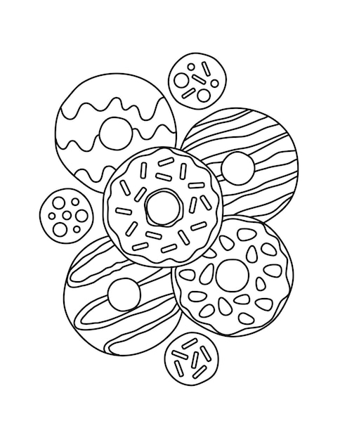 80+ Donut Coloring Pages: Sweet and Fun Designs 61