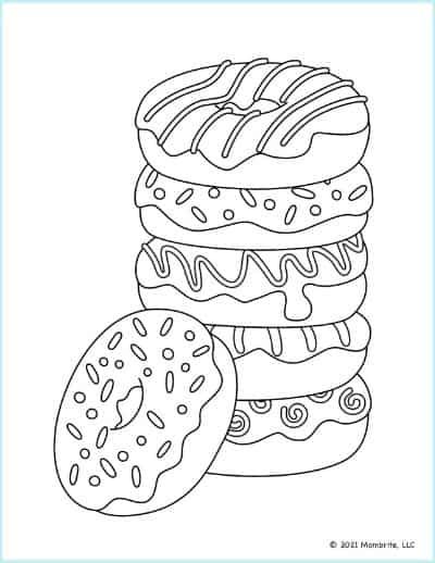 80+ Donut Coloring Pages: Sweet and Fun Designs 68