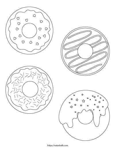 80+ Donut Coloring Pages: Sweet and Fun Designs 69