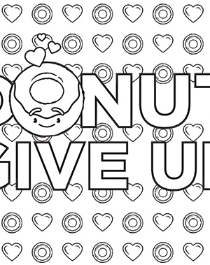 80+ Donut Coloring Pages: Sweet and Fun Designs 75