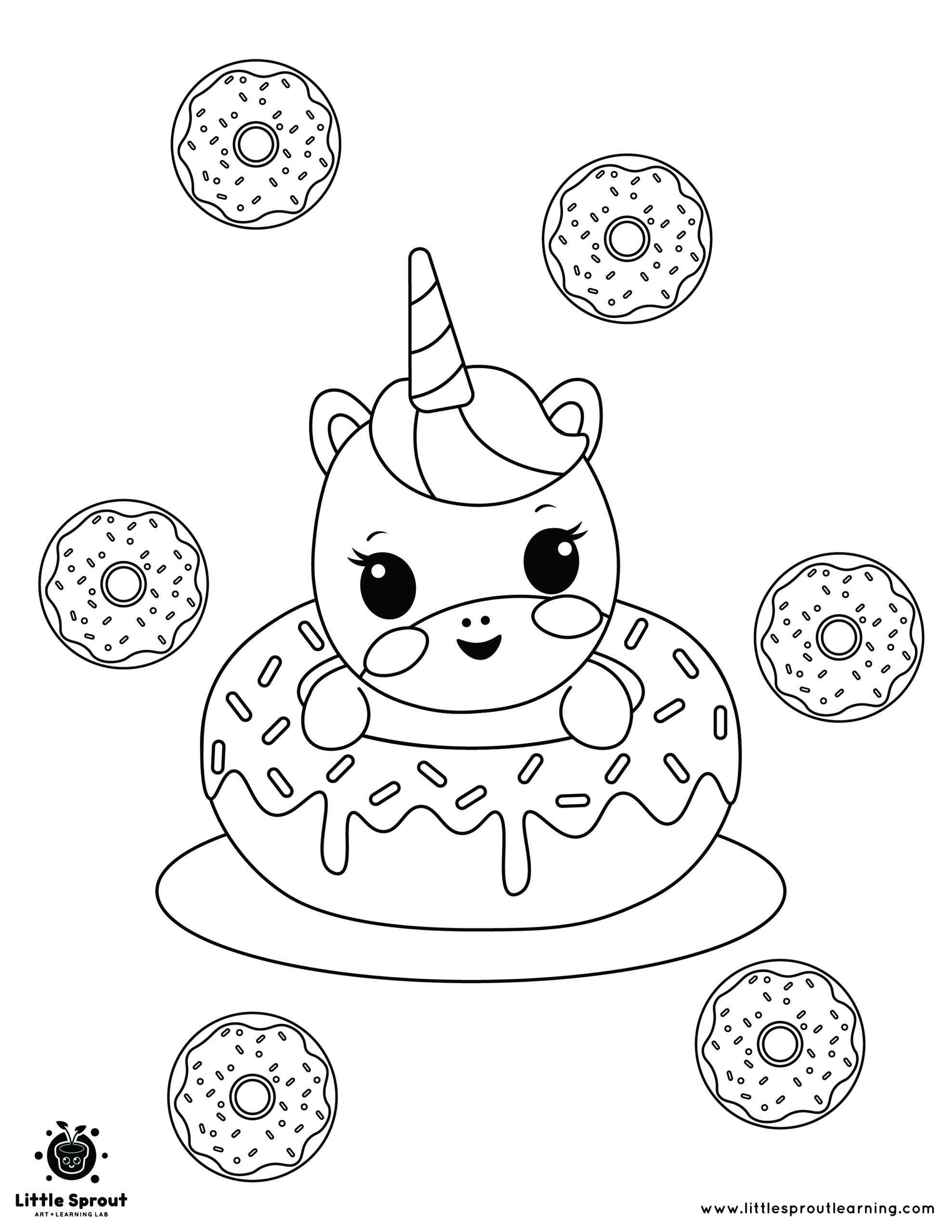 80+ Donut Coloring Pages: Sweet and Fun Designs 8