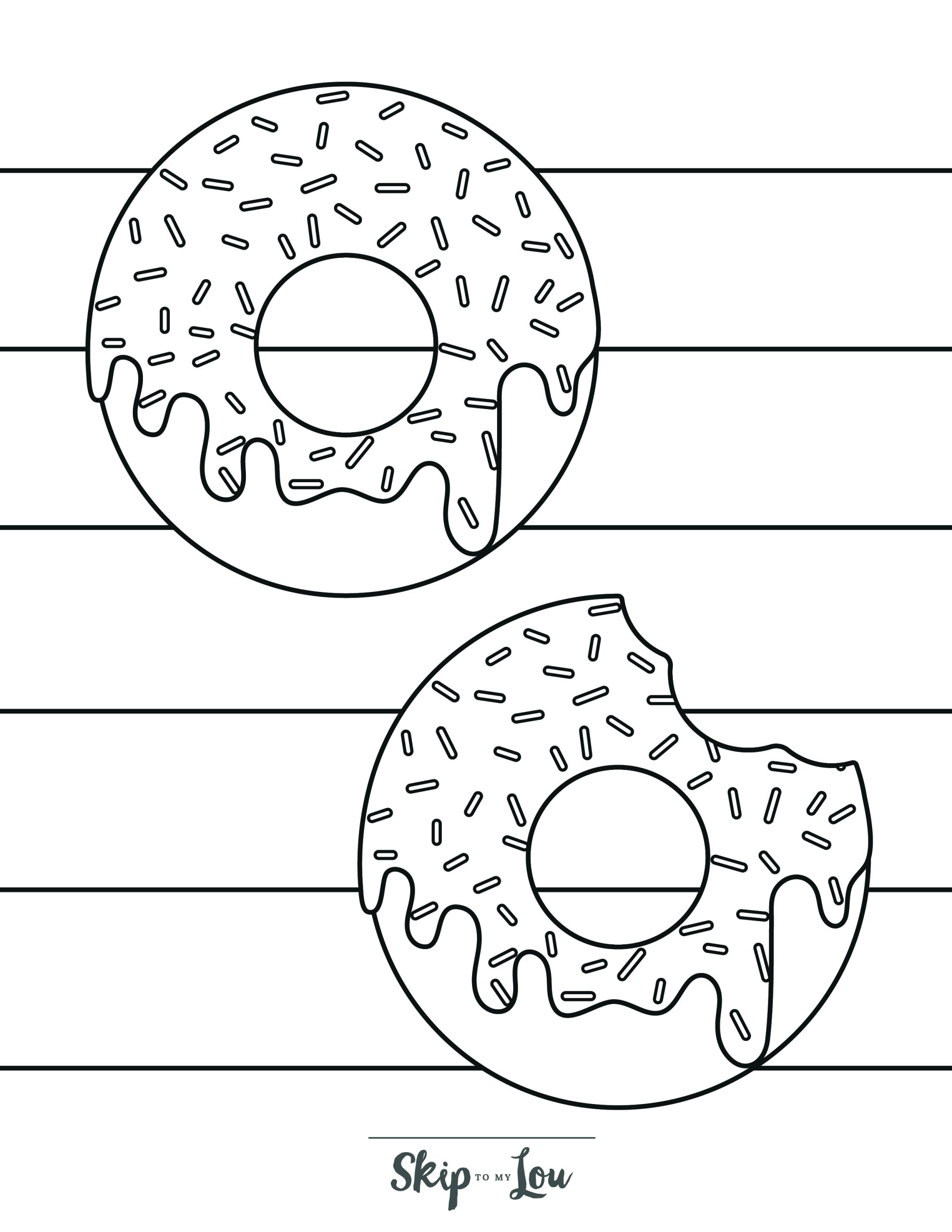 80+ Donut Coloring Pages: Sweet and Fun Designs 9