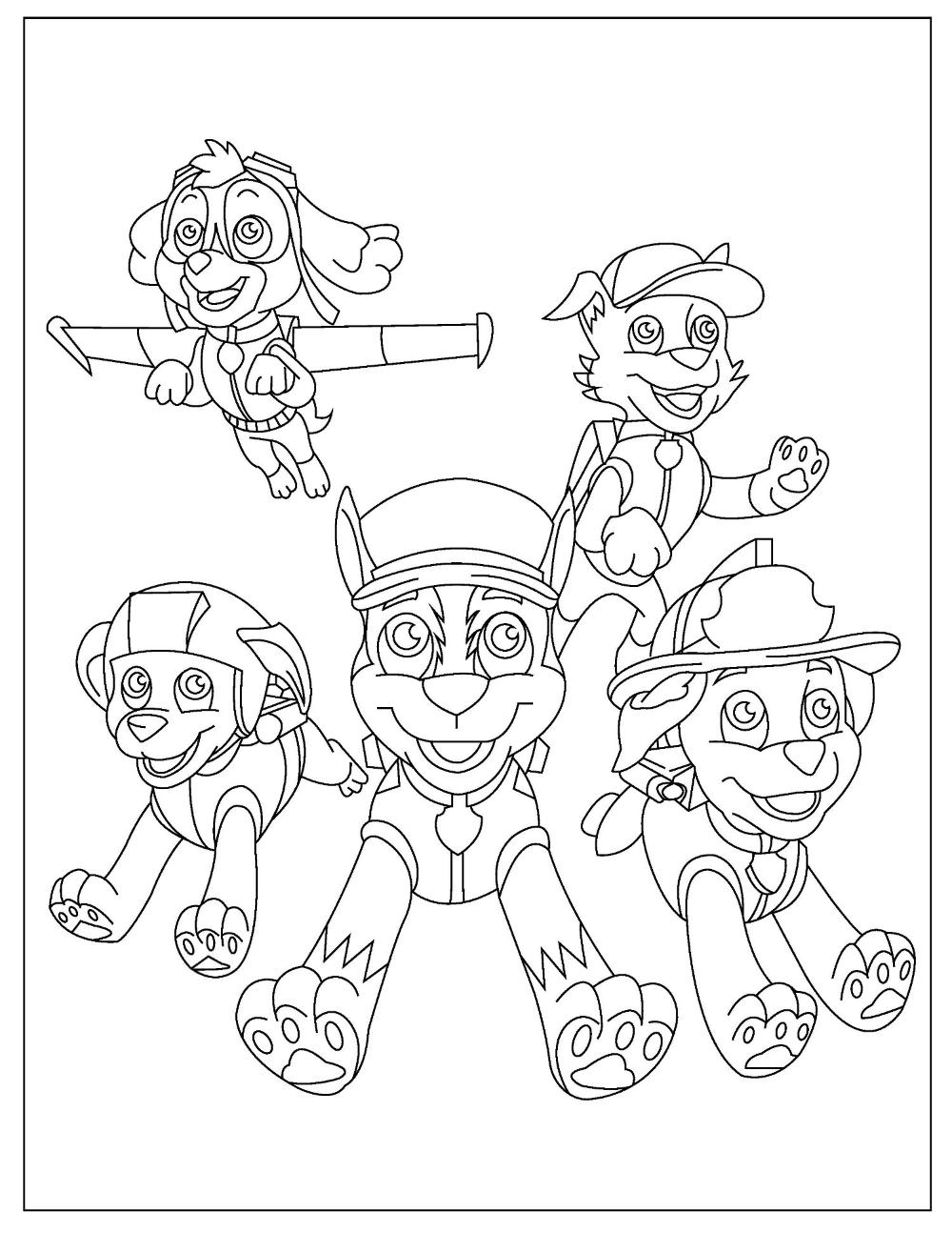 Paw Patrol Coloring Page Ideas: 100 Fun and Creative Designs for Kids 104