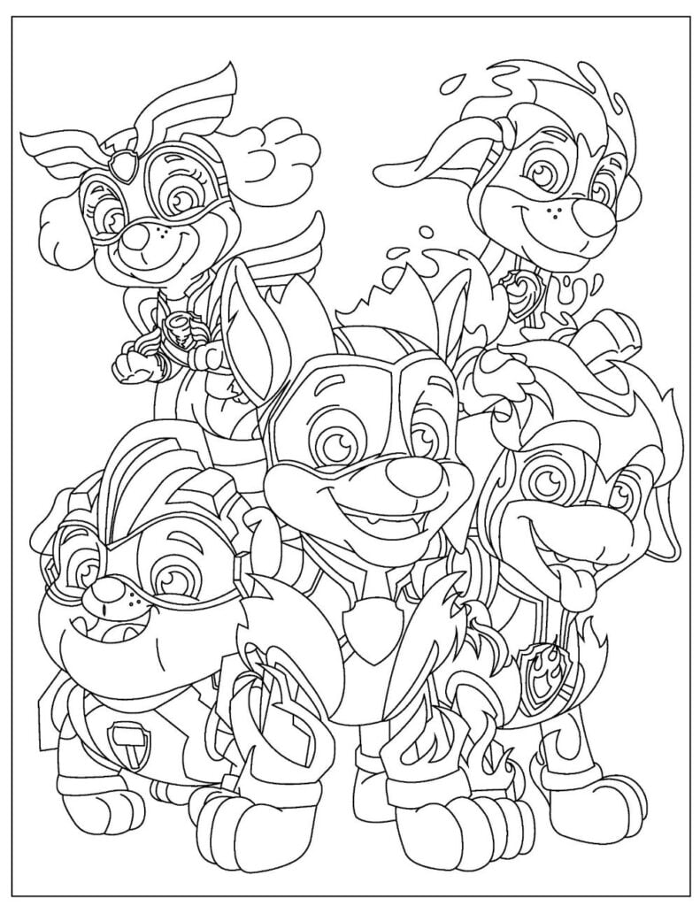 Paw Patrol Coloring Page Ideas: 100 Fun and Creative Designs for Kids 52