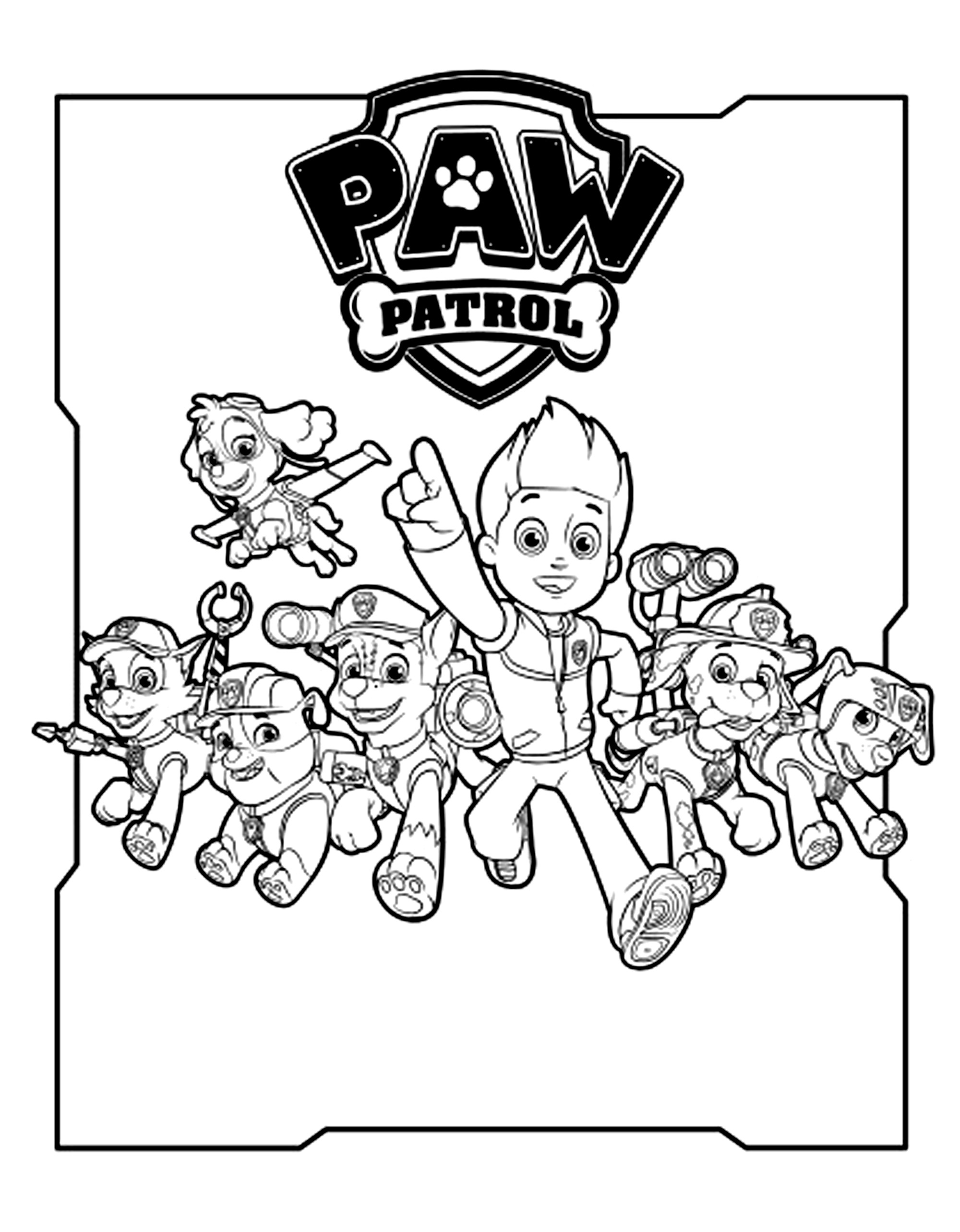 Paw Patrol Coloring Page Ideas: 100 Fun and Creative Designs for Kids 96