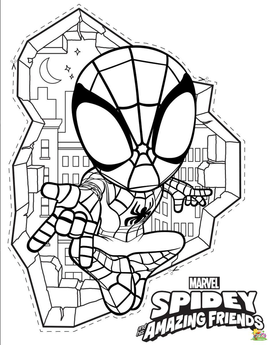 110+ Spidey and His Amazing Friends Coloring Pages for Marvel Fans 1