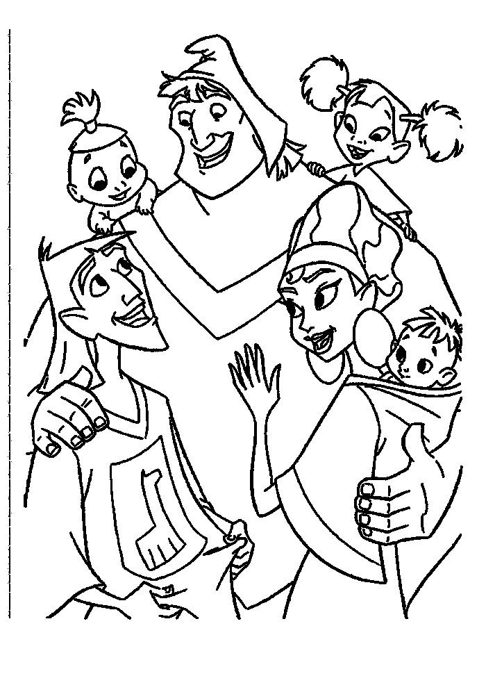 120 Emperors New Groove Coloring Pages Printable 16