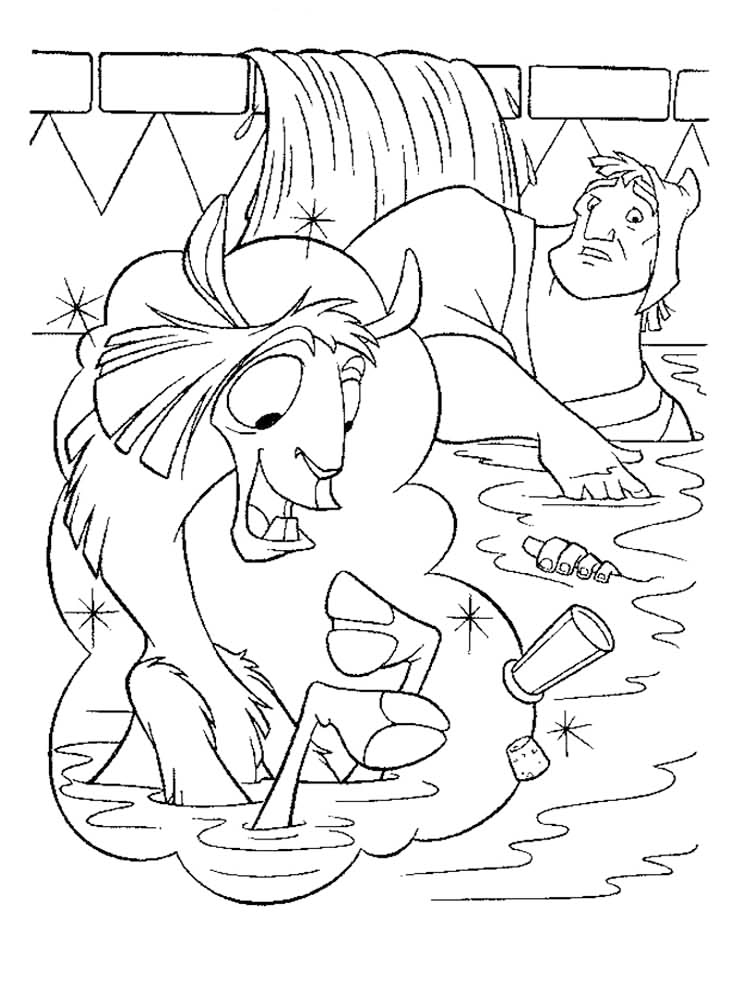 120 Emperors New Groove Coloring Pages Printable 56