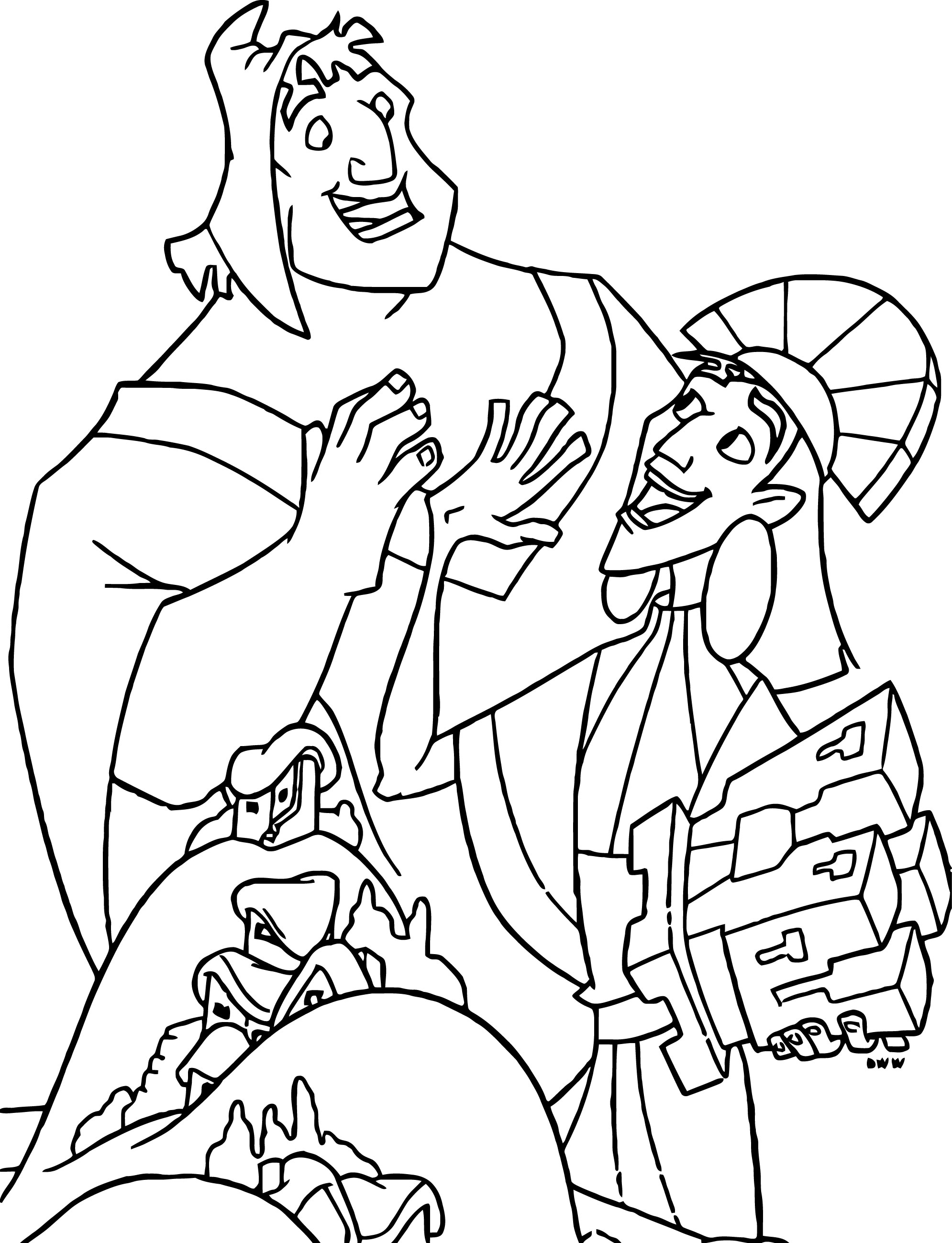 120 Emperors New Groove Coloring Pages Printable 77