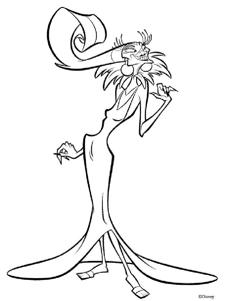 120 Emperors New Groove Coloring Pages Printable 84