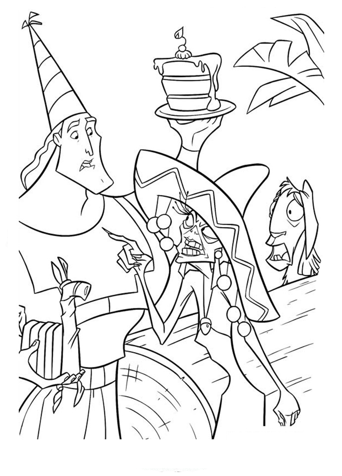 120 Emperors New Groove Coloring Pages Printable 98