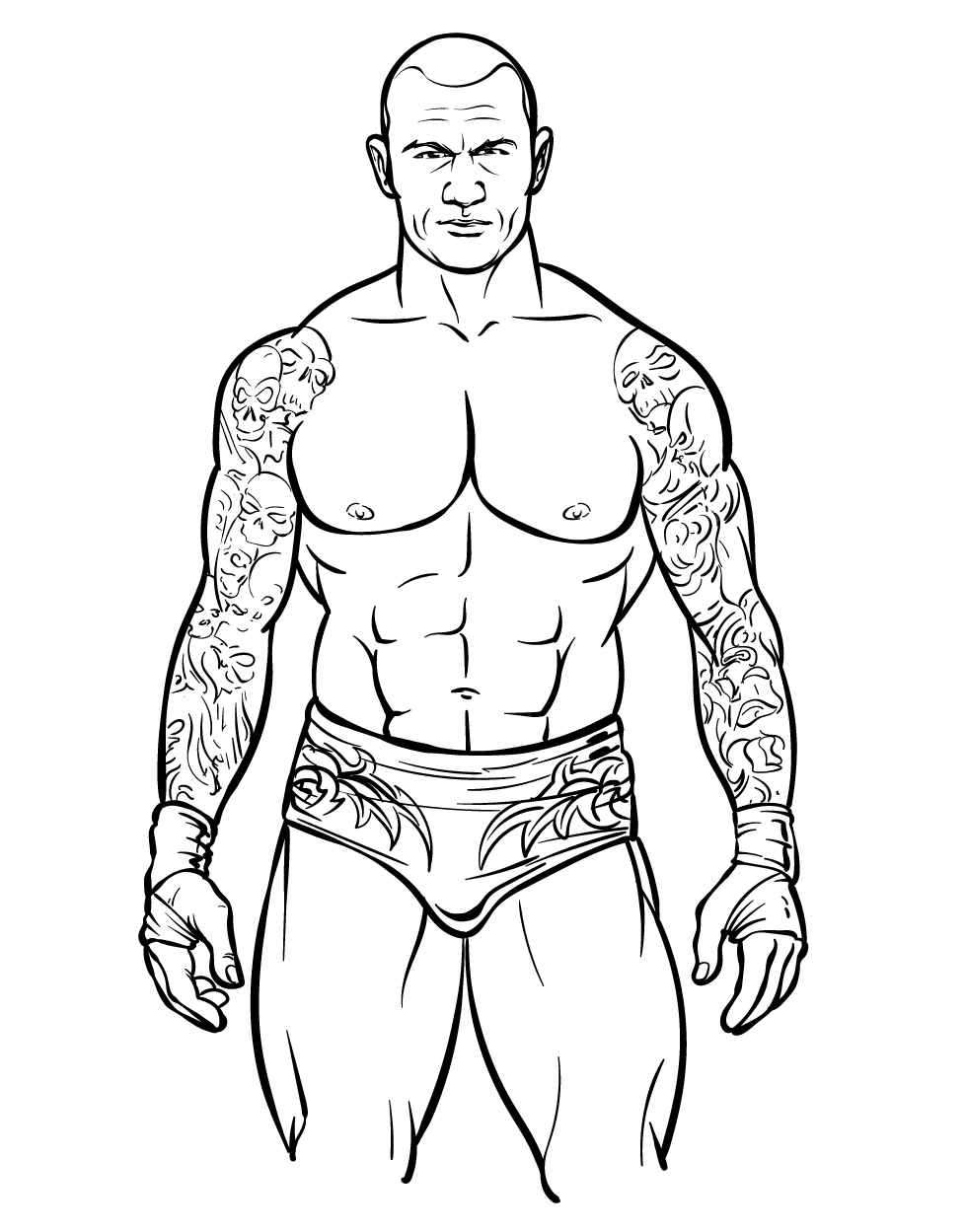 120+ WWE Coloring Pages for Wrestling Fans 1