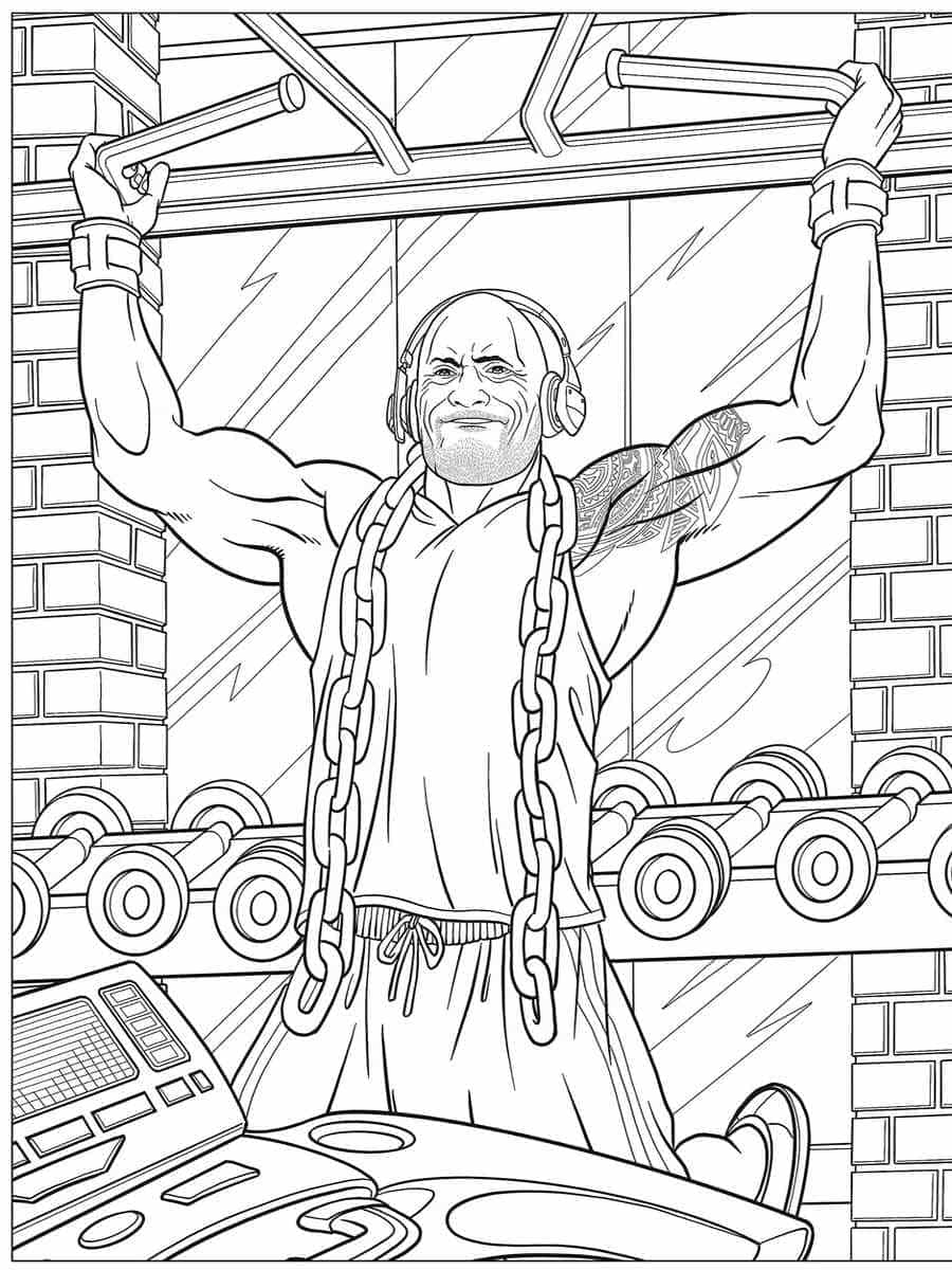 120+ WWE Coloring Pages for Wrestling Fans 104