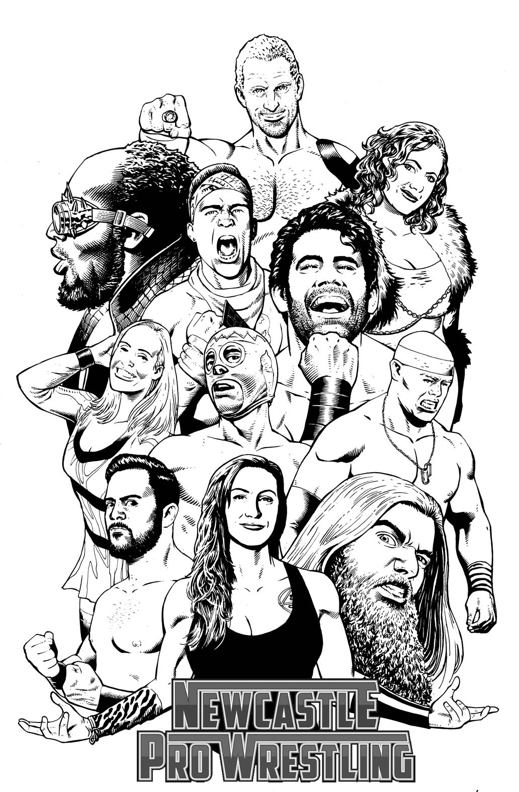 120+ WWE Coloring Pages for Wrestling Fans 108