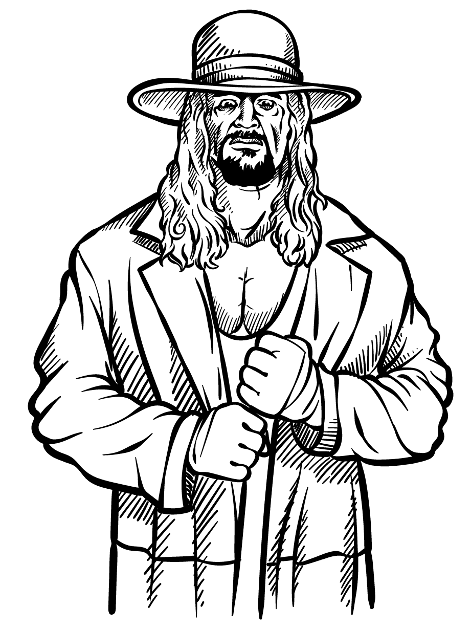 120+ WWE Coloring Pages for Wrestling Fans 11