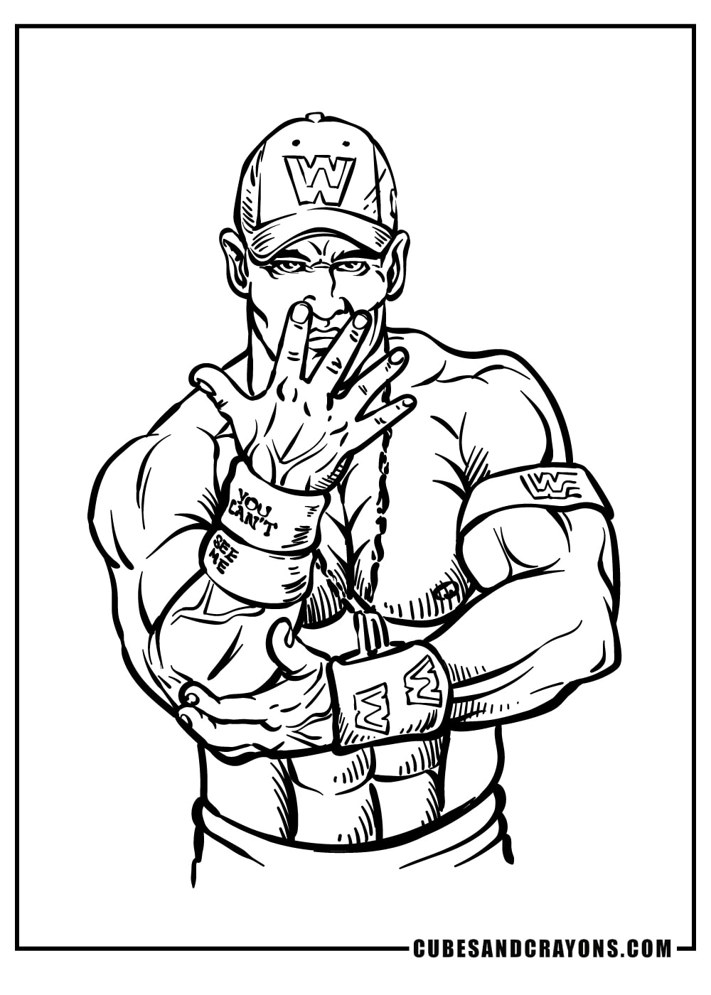 120+ WWE Coloring Pages for Wrestling Fans 12