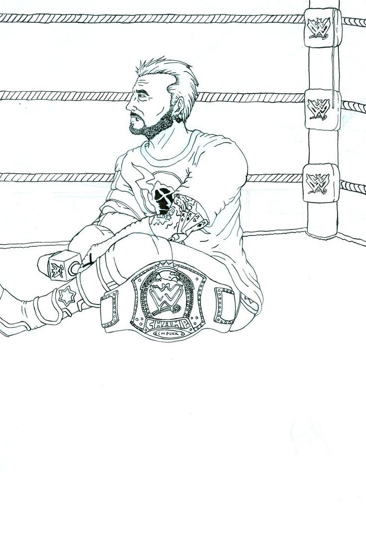 120+ WWE Coloring Pages for Wrestling Fans 127